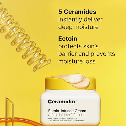 Dr.Jart+ Ceramidin Ectoin-Infused Face Cream - Dry Skin Moisturiser - Korean Skincare 50ml - Damaged Box - BBE 03/2029