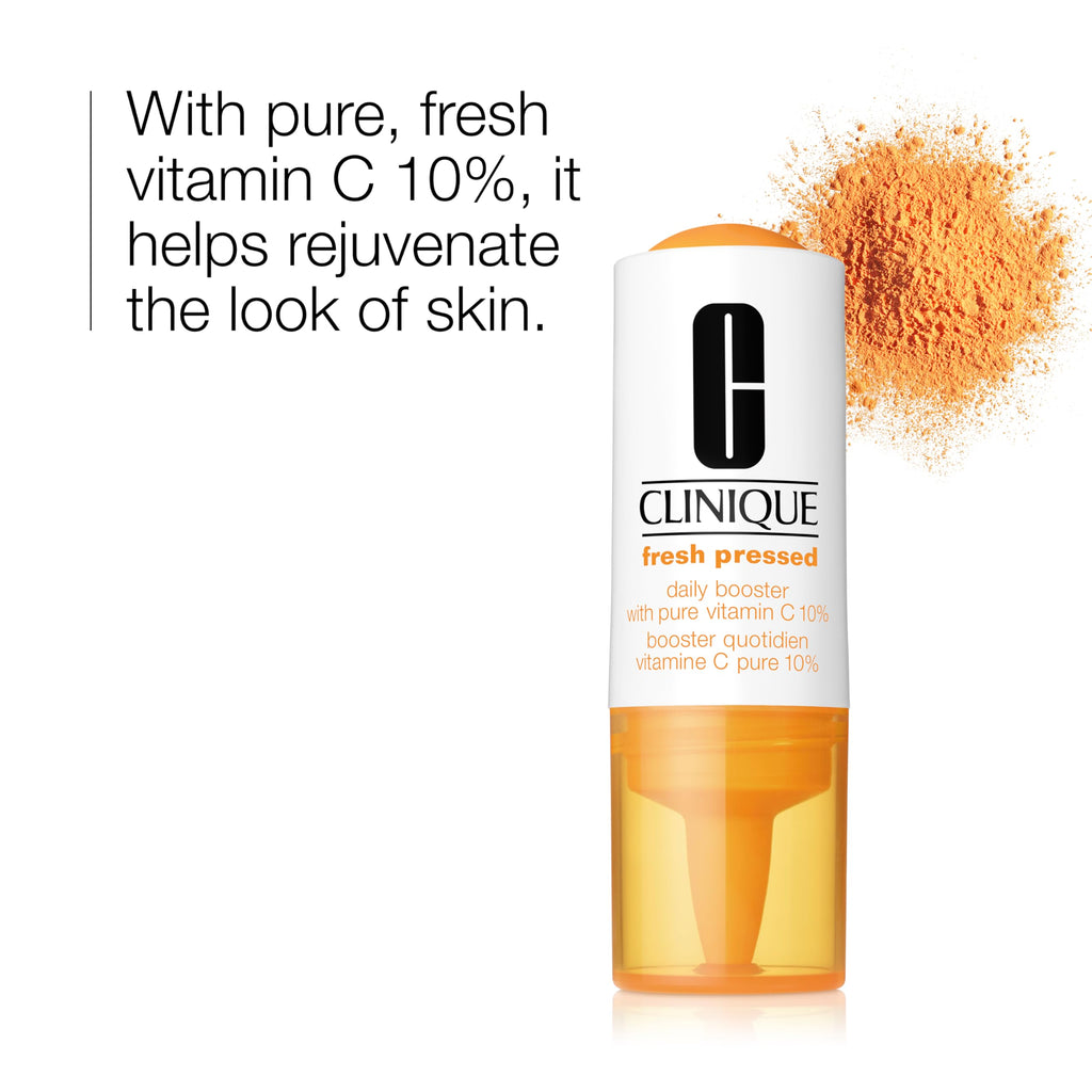 Clinique Fresh Pressed Daily Booster Pure Vitamin C - Brightening Retexturing Moisturiser 34ml All Skin Types - Damaged Box