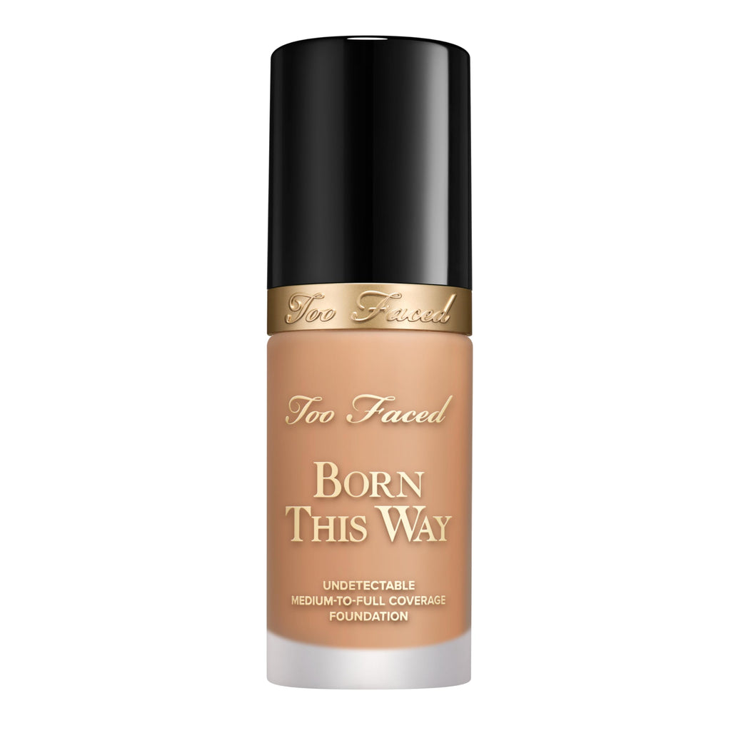 Too Faced Born This Way Natural Finish Longwear Liquid Foundation - Sand - Medium-Full Coverage - Hydrating Oil-Free - New