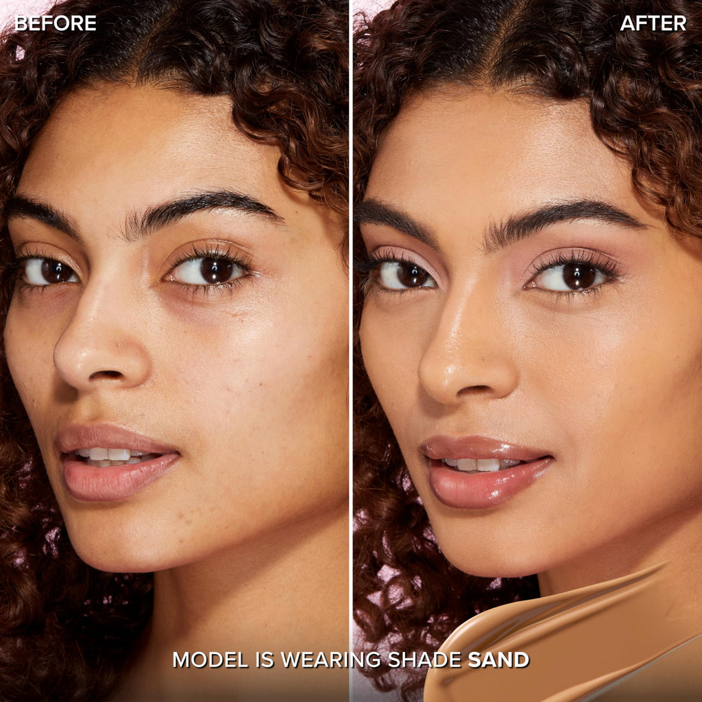Too Faced Born This Way Natural Finish Longwear Liquid Foundation - Sand - Medium-Full Coverage - Hydrating Oil-Free - New
