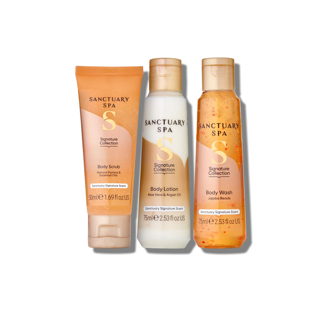 Sanctuary Spa Me Time Minis Gift Set 200ml Vegan Beauty Gifts For Her Women Birthday - Damaged Box