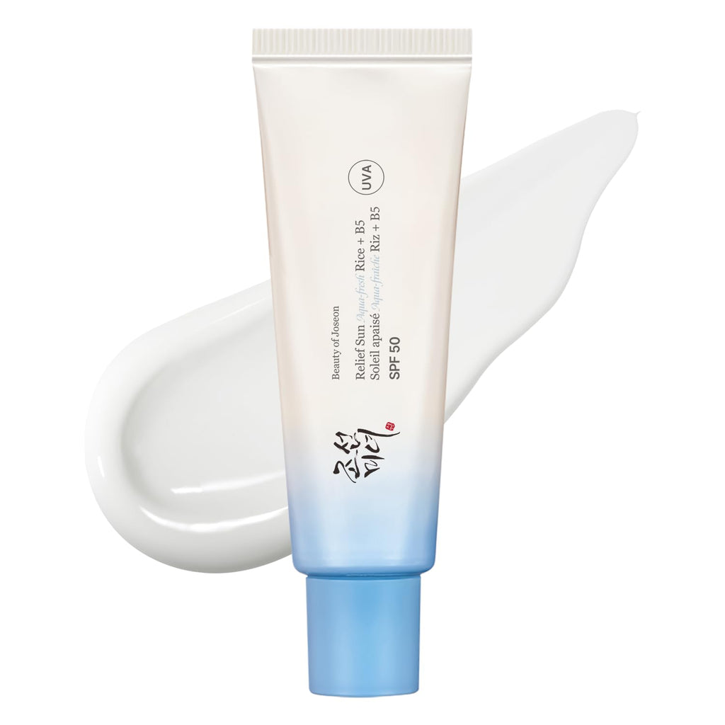 Beauty of Joseon Relief Sun Aqua-Fresh Rice Seed Water + Panthenol SPF50 PA++++ Daily Korean Sunscreen for Oily Skin 50ml - Damaged Box - BBE 11/2028