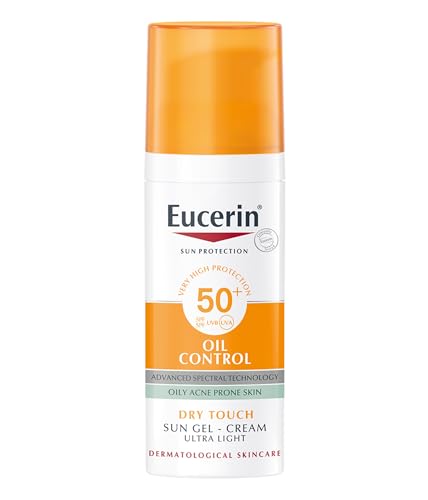 Eucerin Sun Gel-Cream Dry Touch Oil Control SPF 50+ 50ml - Face Sunscreen High Protection Mattifying - Damaged Box - BBE 03/2029