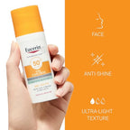 Eucerin Sun Gel-Cream Dry Touch Oil Control SPF 50+ 50ml - Face Sunscreen High Protection Mattifying - Damaged Box - BBE 03/2029