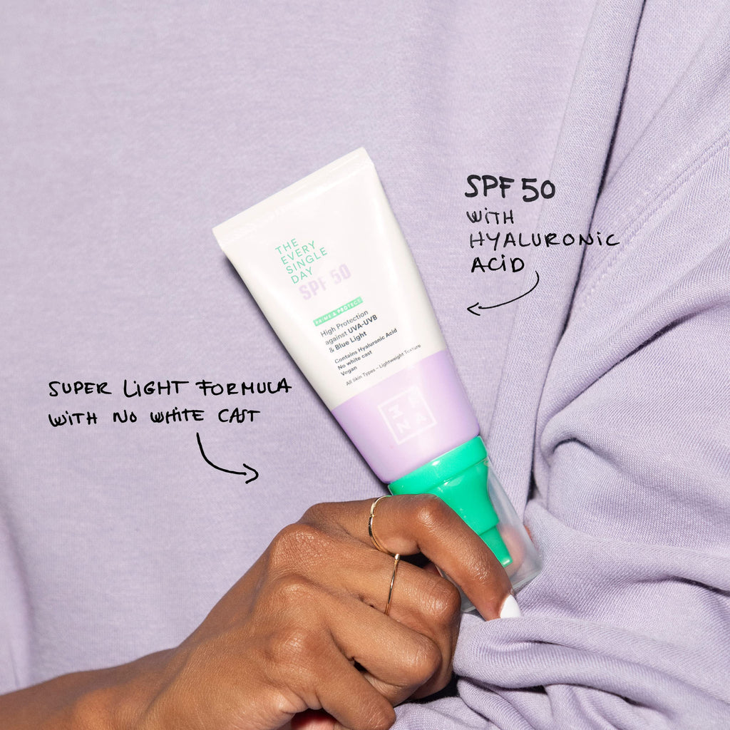 3INA The Every Single Day SPF50 Sunscreen Moisturiser - Face Body Protection - Damaged Box