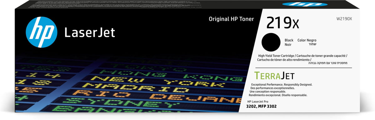 HP 219X Black High Yield Original LaserJet Toner Cartridge - Laser Printer Toner - New