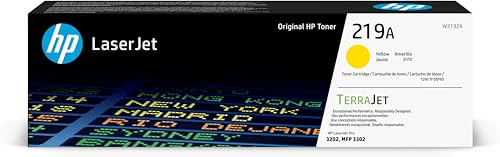 HP 219A Yellow Original LaserJet Toner Cartridge - Genuine Laser Printer Toner - New