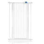 Safetots Extra Tall Narrow Baby Safety Gate - Pressure Fit Metal Stair Gate, 68.5cm - 75cm, 104cm High - White - Like New