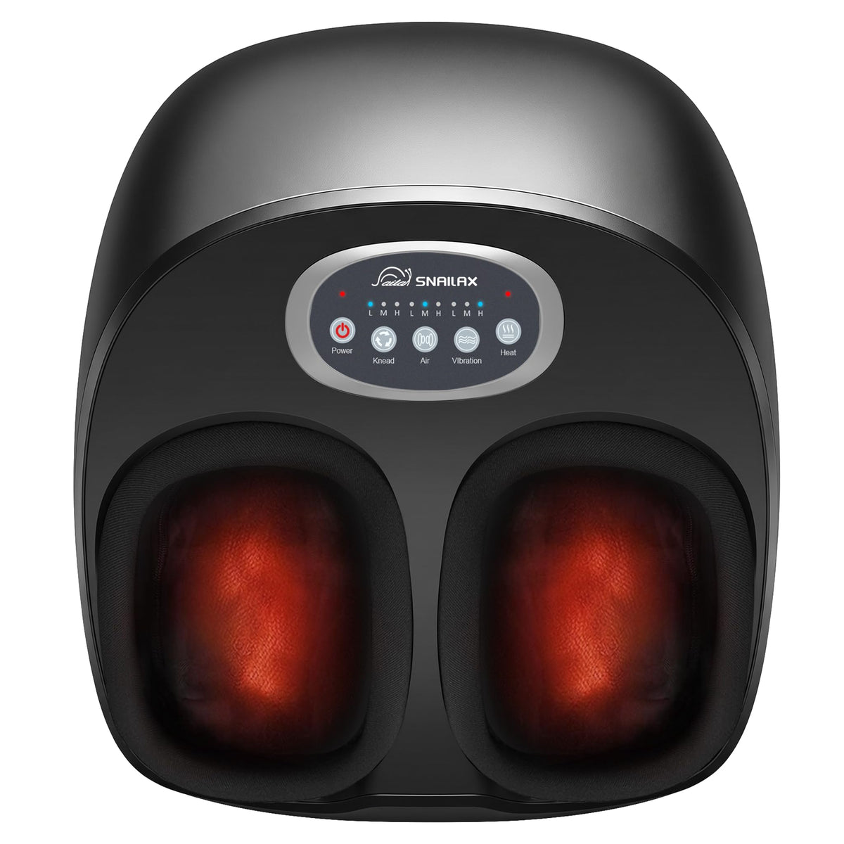 Snailax Shiatsu Foot Massager Machine with Heat - Kneading, Compression and Vibration Foot Warmer - Damaged Box
