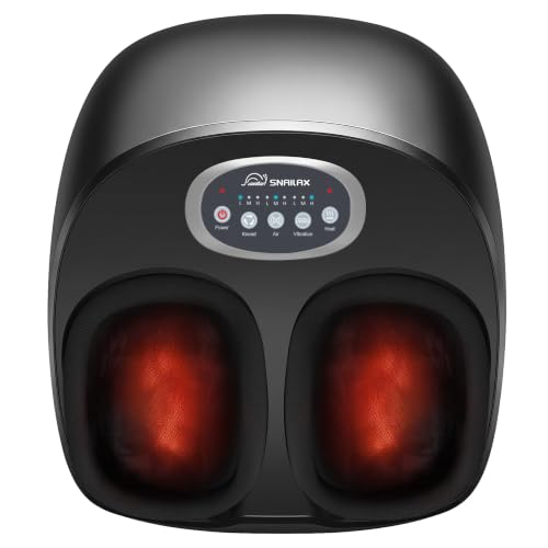 Snailax Shiatsu Foot Massager Machine with Heat - Kneading, Compression and Vibration Foot Warmer - Damaged Box