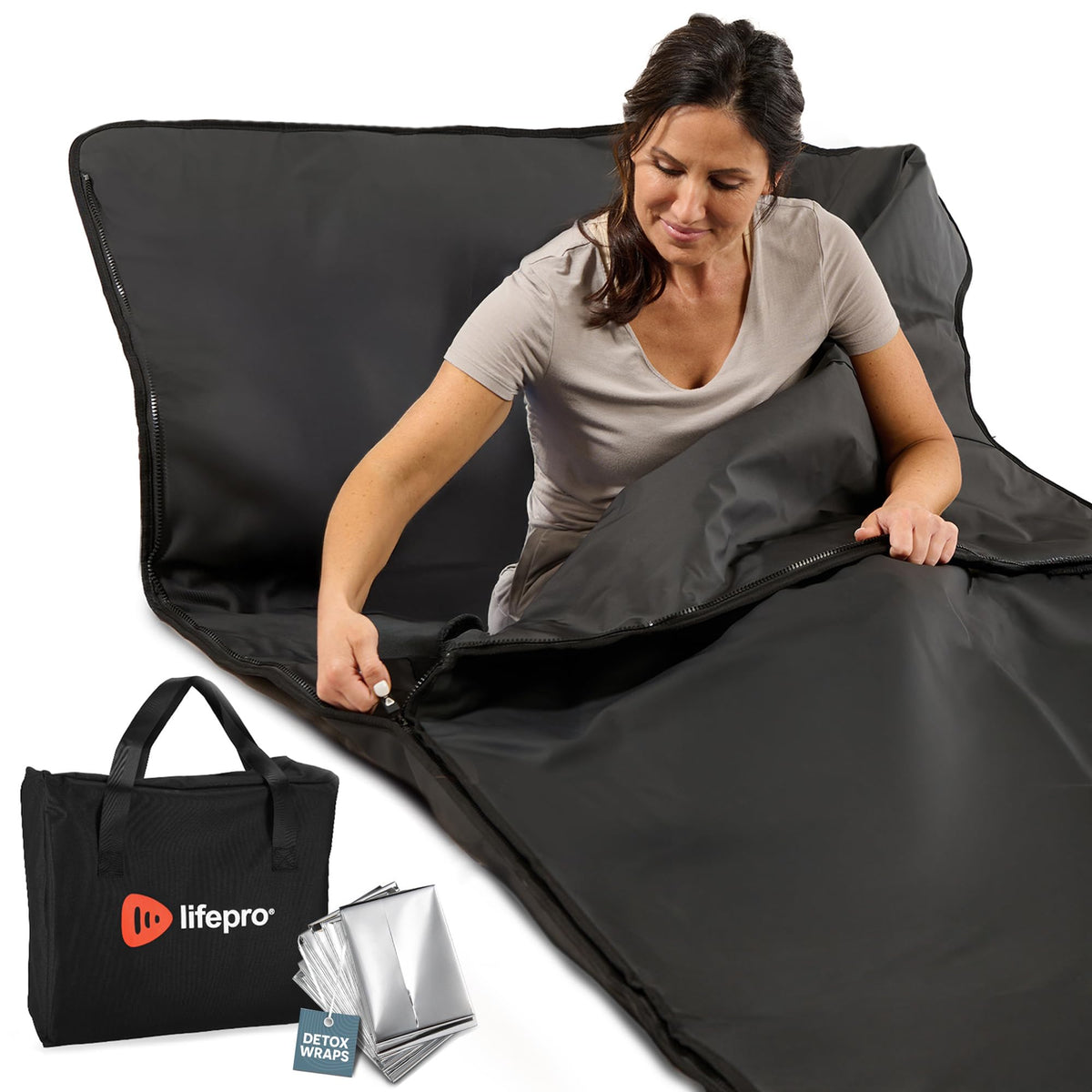 Lifepro Infrared Sauna Blanket - Portable Home Sauna - Infrared Heat Therapy - Like New