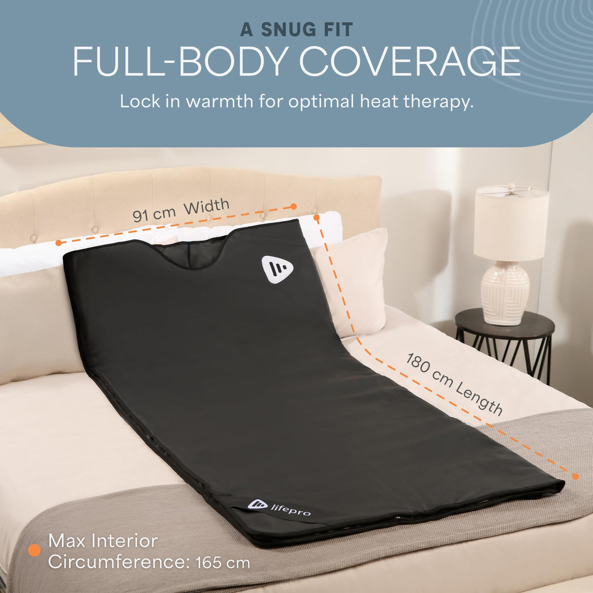 Lifepro Infrared Sauna Blanket - Portable Home Sauna - Infrared Heat Therapy - Like New