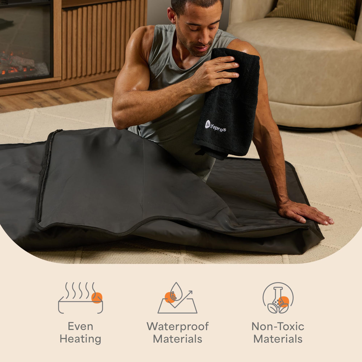 Lifepro Infrared Sauna Blanket - Portable Home Sauna - Infrared Heat Therapy - Like New