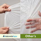 Nationwide Paper Clear Bin Bags Extra Strong Commercial Refuse Sacks 18x29x39 Inches - Pack of 200 - New