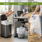 Nationwide Paper Clear Bin Bags Extra Strong Commercial Refuse Sacks 18x29x39 Inches - Pack of 200 - New
