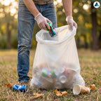 Nationwide Paper Clear Bin Bags Extra Strong Commercial Refuse Sacks 18x29x39 Inches - Pack of 200 - New