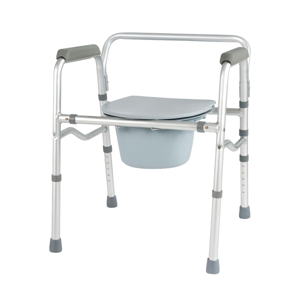Homecraft Folding Commode and Toilet Surround Frame - Adjustable Bathroom Mobility Aid - Damaged Box