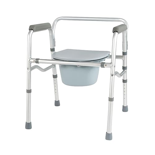Homecraft Folding Commode and Toilet Surround Frame - Adjustable Bathroom Mobility Aid - Damaged Box