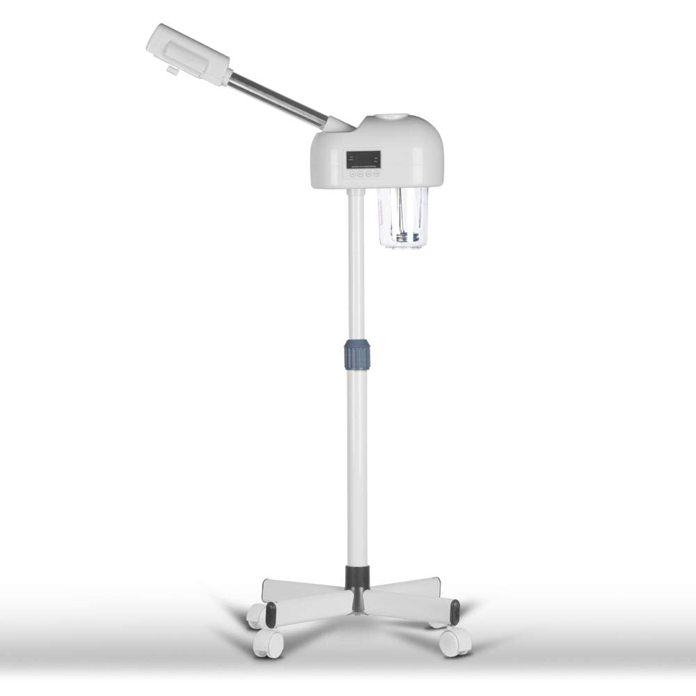 JVSURF 3-in-1 Facial Steamer with Ozone and LCD Timer - Salon Spa Face Steamer - Adjustable Height 0.95m-1.2m - White - Very Good