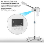JVSURF 3-in-1 Facial Steamer with Ozone and LCD Timer - Salon Spa Face Steamer - Adjustable Height 0.95m-1.2m - White - Very Good