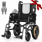 VOCIC Lightweight Wheelchair for Adults - 13kg Mobility Chair with 30cm All Terrain Tyres - Very Good