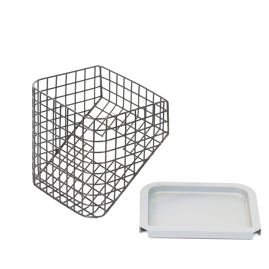 NRS Basket and Tray Set Add-On for 3 Wheel Rollator Mobility Walker Accessory - Damaged Box