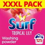 Surf Tropical Lily Laundry Detergent Washing Powder - 125 Washes 6.25kg - Damaged Box