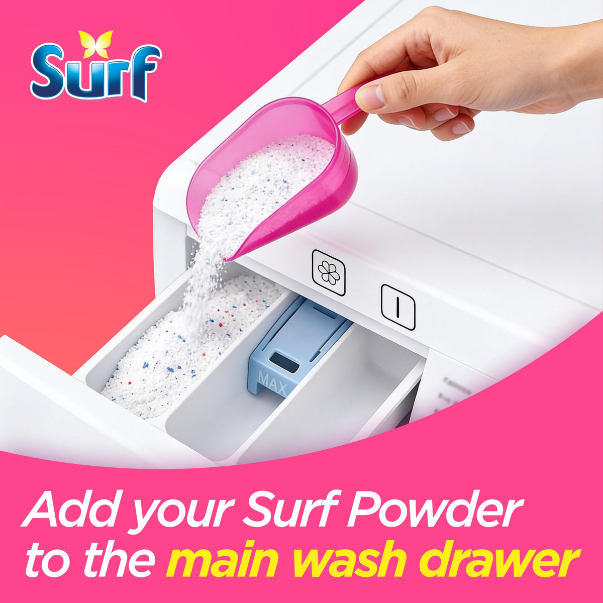 Surf Tropical Lily Laundry Detergent Washing Powder - 125 Washes 6.25kg - Damaged Box