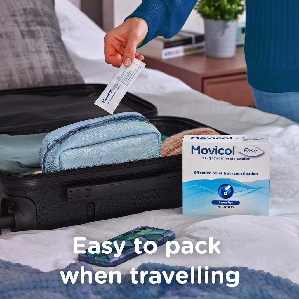 Movicol Ease Stick Sachets Flavour Free - 20 Sachets - Adult Laxative for Constipation Relief - Very Good - BBE 02/2029