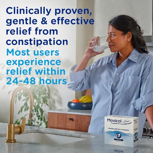 Movicol Ease Stick Sachets Flavour Free - 20 Sachets - Adult Laxative for Constipation Relief - Very Good - BBE 02/2029