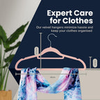 Sasha Morel Velvet Coat Hangers 20 Pack - Non Slip Space Saving Adult Clothes Hangers with Swivel Hooks - Wardrobe Storage - Pink - Very Good