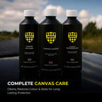 Protex Convertible Soft Top Care Kit - Canvas Cleaner, Black Restorer and Waterproofer - 500ml - Damaged Box