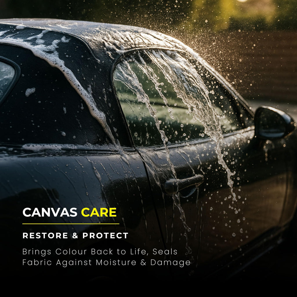 Protex Convertible Soft Top Care Kit - Canvas Cleaner, Black Restorer and Waterproofer - 500ml - Damaged Box