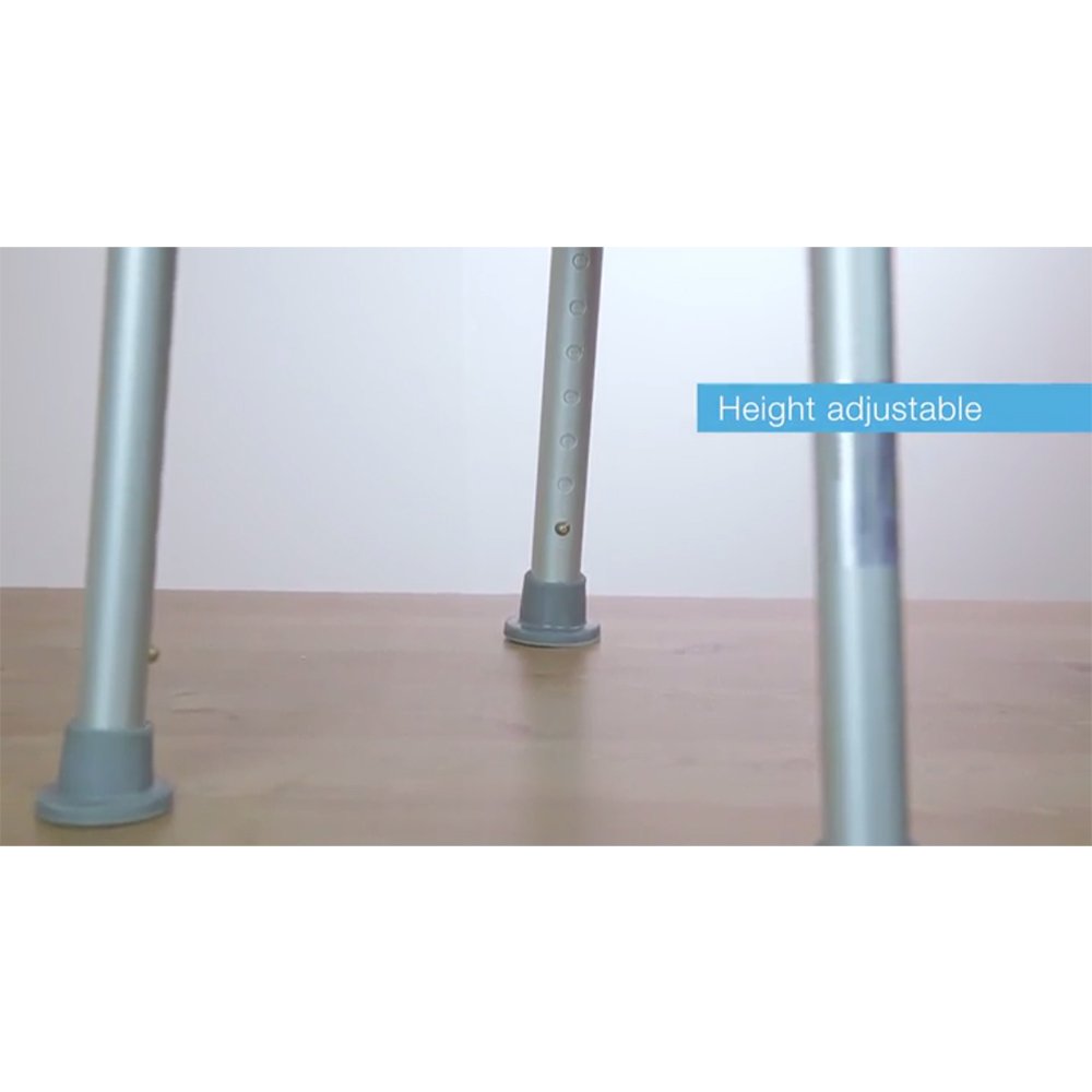 Shower Chair Stool with Backrest - Height Adjustable Bathroom Bath Seat Mobility Aid - Very Good