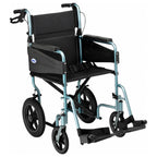 Days Compact Lightweight Folding Wheelchair for Adults - Blue Mobility Aid - Damaged Box