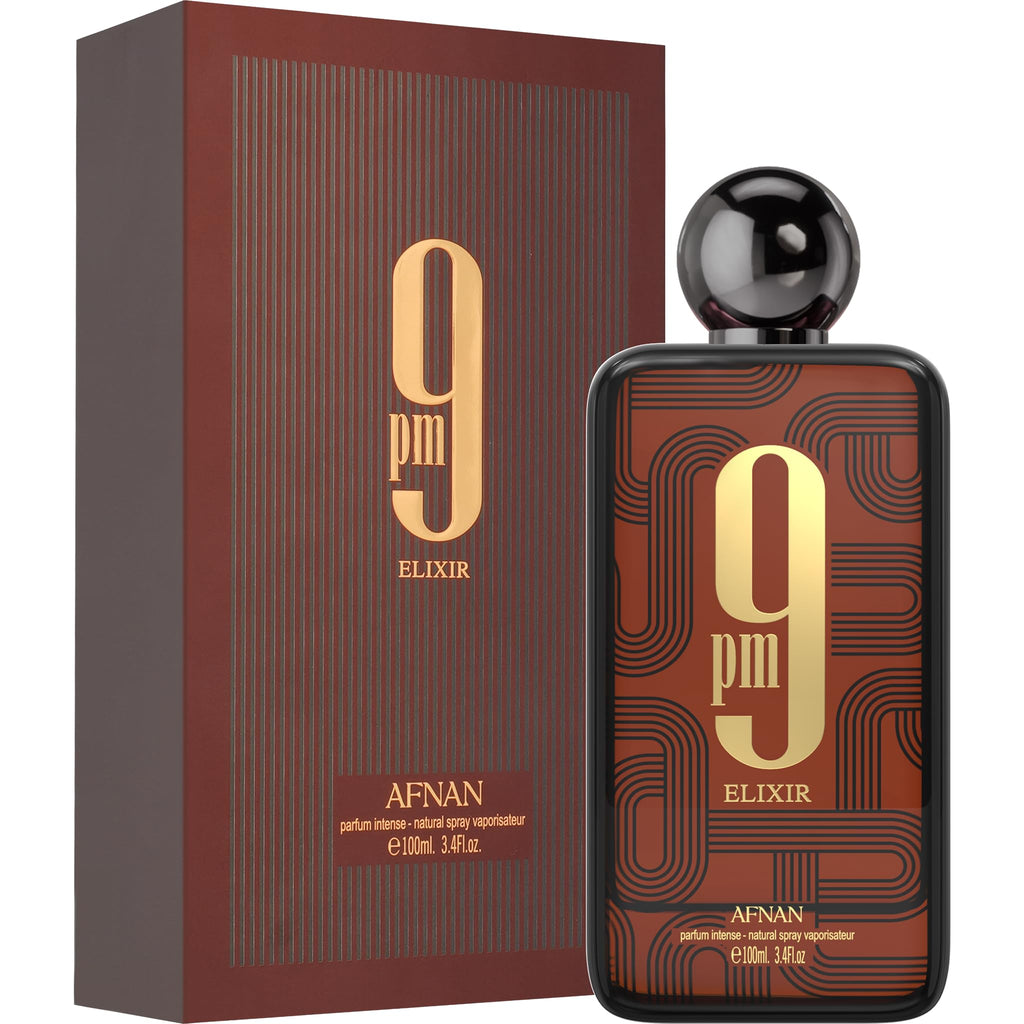 Afnan 9 PM Elixir Unisex Extrait De Parfum 100ml - Perfume Fragrance Spray - New