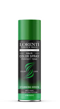 Lorenti Temporary Hair Colour Spray - Green Tone Anti-Fade Colour Protection 150ml - Damaged Box