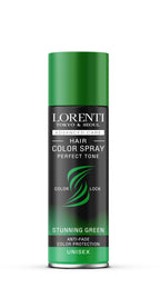Lorenti Temporary Hair Colour Spray - Green Tone Anti-Fade Colour Protection 150ml - Damaged Box