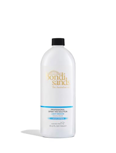 Bondi Sands Professional Spray Tan Solution Light/Medium 1000ml - Salon Sunless Tanning Liquid 1L - New