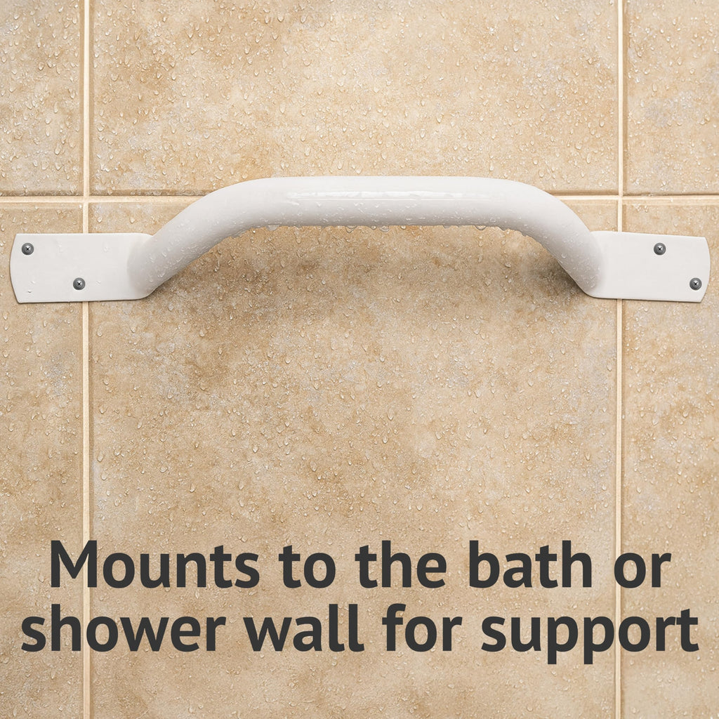 Homecraft Angled Steel Grab Rail 715mm - Epoxy Coated Safety Support Rail for Bathtub Shower Steps - Disabled Assist Handle - Very Good