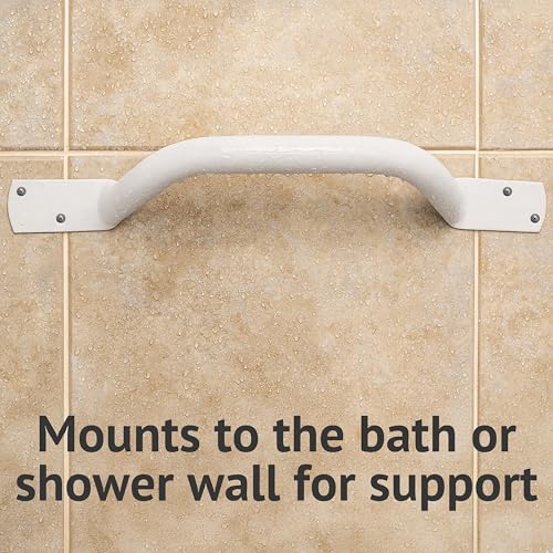 Homecraft Angled Steel Grab Rail 715mm - Epoxy Coated Safety Support Rail for Bathtub Shower Steps - Disabled Assist Handle - Very Good