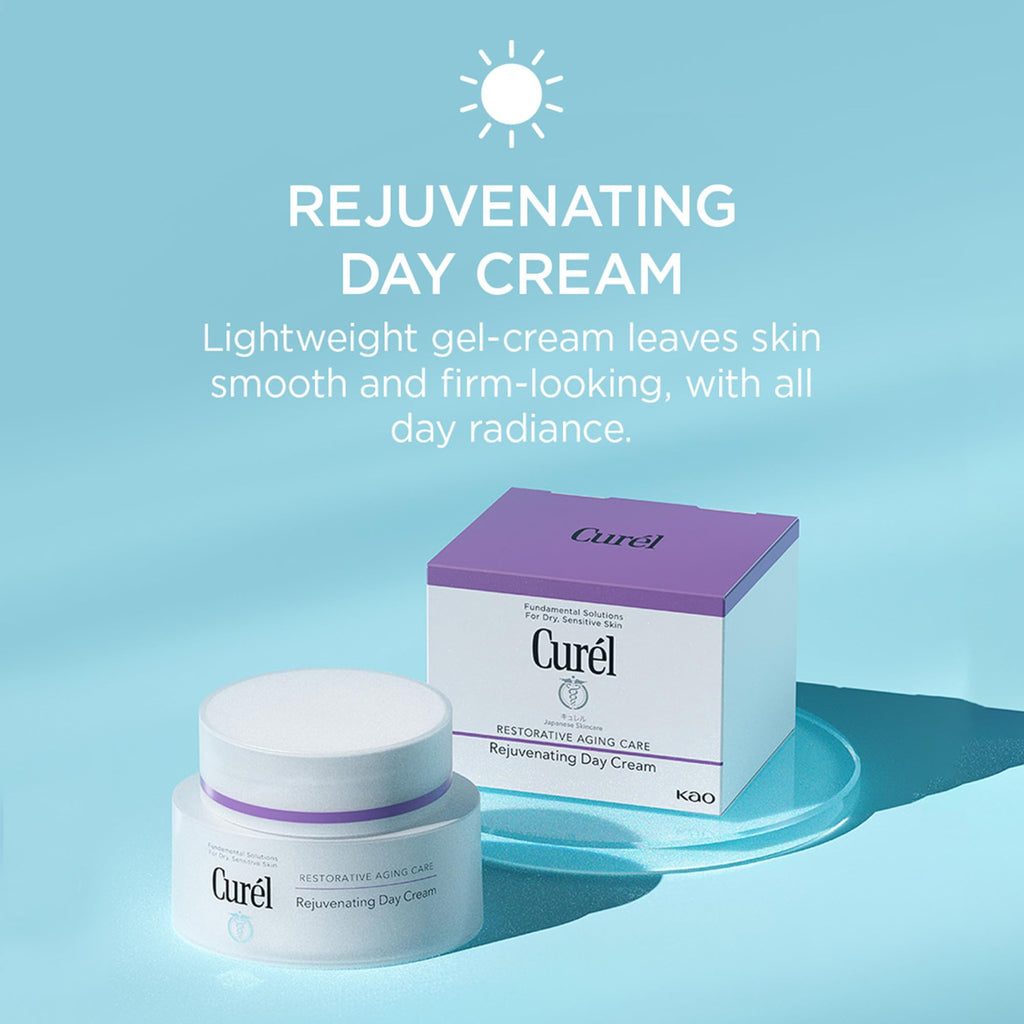 Curél Restorative Aging Care Rejuvenating Day Cream 40g - Anti-Ageing Daily Face Moisturiser - Damaged Box