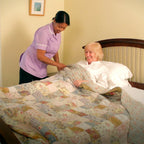 Repose Inflatable Single Mattress Overlay Cushion and Manual Pump - Pressure Relief Bed Sore Prevention - New