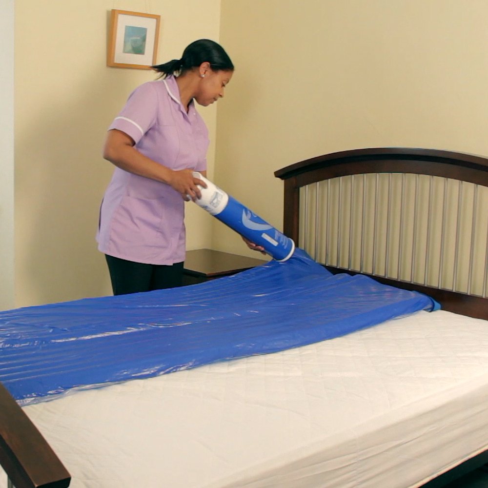 Repose Inflatable Single Mattress Overlay Cushion and Manual Pump - Pressure Relief Bed Sore Prevention - New