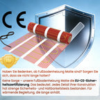 Heatit Electric Underfloor Heating Mat 1m² 200W/m² - Self-Adhesive Floor Heater - Damaged Box