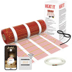 Heatit Electric Underfloor Heating Mat 1m² 200W/m² - Self-Adhesive Floor Heater - Damaged Box