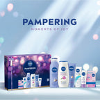 Nivea Pampering Moments Of Joy Gift Set - 5-Piece Skincare And Body Care Pamper Collection - Damaged Box