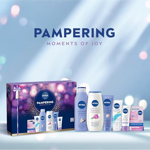 Nivea Pampering Moments Of Joy Gift Set - 5-Piece Skincare And Body Care Pamper Collection - Damaged Box
