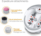Beurer FB50 Foot Spa Massager with Water Heater - Bubble and Vibration Footbath with Infrared Light, Pedicure Attachments - Very Good