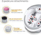 Beurer FB50 Foot Spa Massager with Water Heater - Bubble and Vibration Footbath with Infrared Light, Pedicure Attachments - Very Good